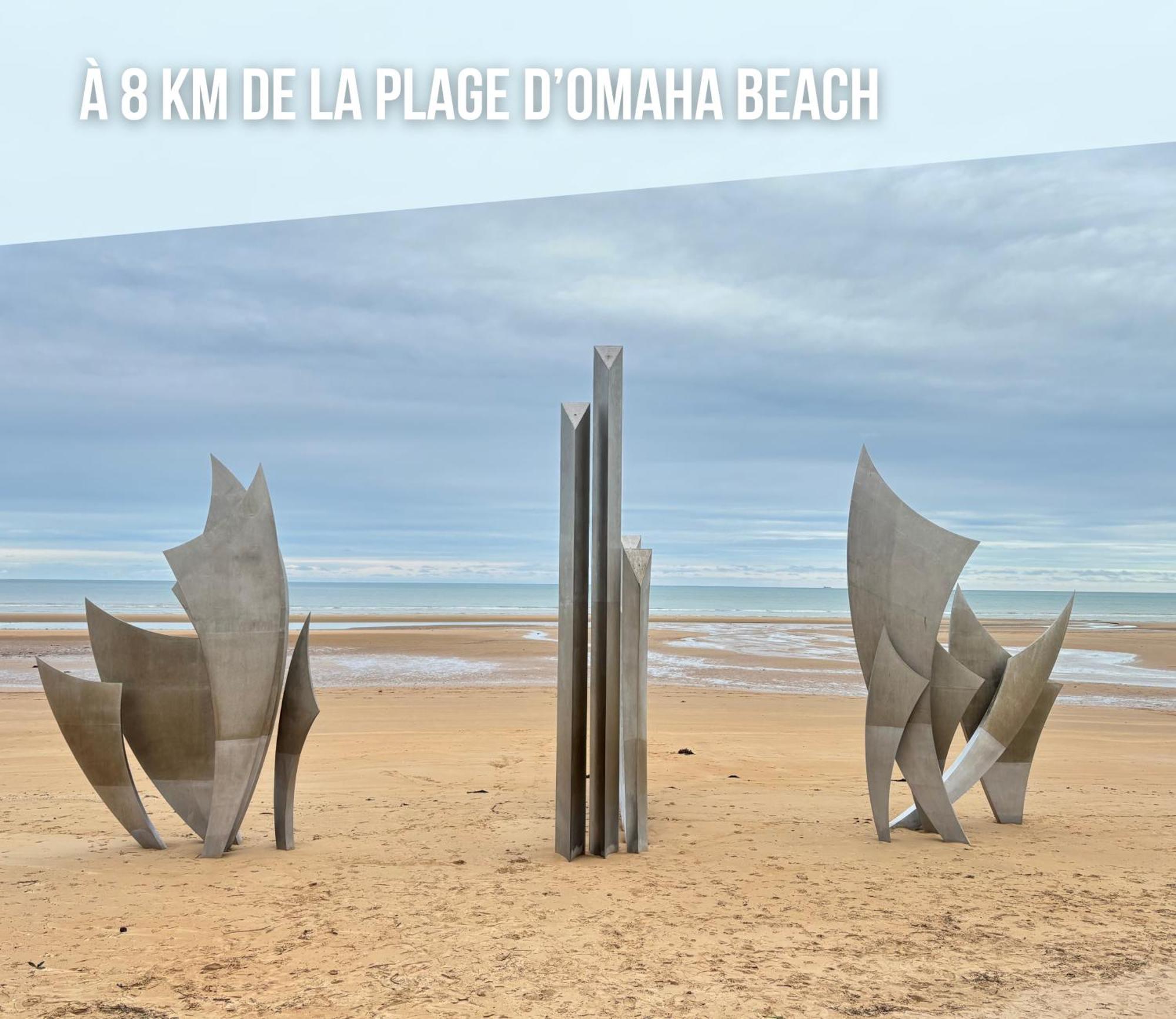 Maison Lumineuse: Spacious Stay near Omaha Beach Trevieres Exterior photo